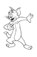 Tom en Jerry kleurplaat 9